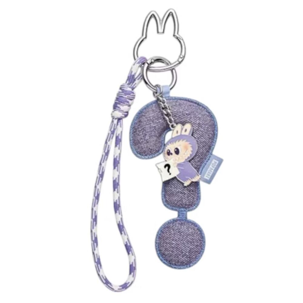 Pop Mart MONSTERS LABUBU Pin for Love Keychain Pendant, Question ? Charm, NEW
